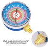 MEASUREMAN Refrigeration Pressure Gauge, 2-3/4" Dial, Blue Dial & Red