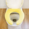 OKA Daisy Marche U-Shaped Toilet Seat Cover, Yellow, Antibacterial, Odor