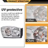 ANDPLAY Headlights w/Bulbs Compatible with Dodge Ram 1500 2006 2007