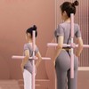 SelM Gray Posture Corrector Correction Neck Curled Shoulders Waist Bowed Back Stretching Yoga Equipment Rod Bar form