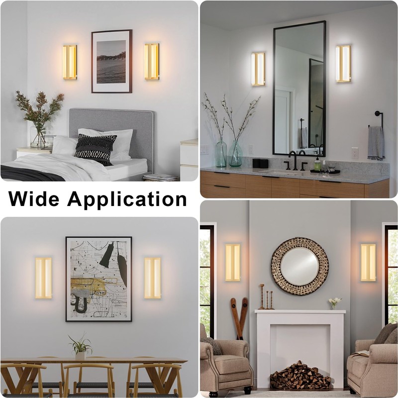 Aoceley 10000mAh Rechargeable Led Wall Sconce with Remote,3000K-6000K Stepless Dimmable