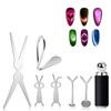 Cat Eye Magnet for Nails,8 PCS Cateye Magnets, Cat Eye