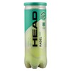 HEAD Unisex Adult 3B ONE-6DZ Padel Ball, Yellow, One Size