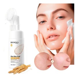 Bioaqua Limpiador Facial Espuma Hidratante y Exfoliante, Piel Normal