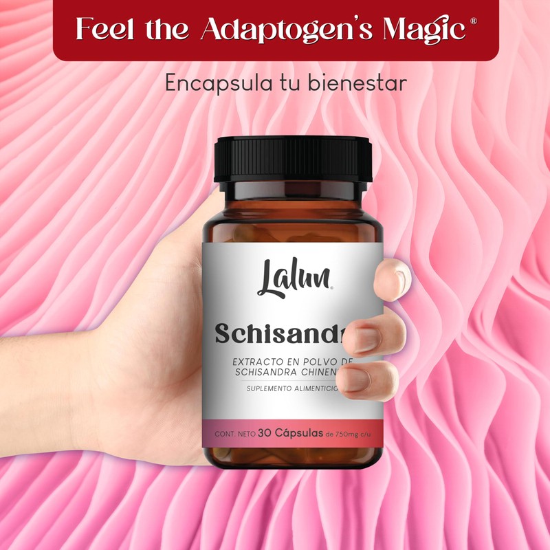 Schisandra 30 Cápsulas de 750 mg. | Adaptógeno | Equilibra