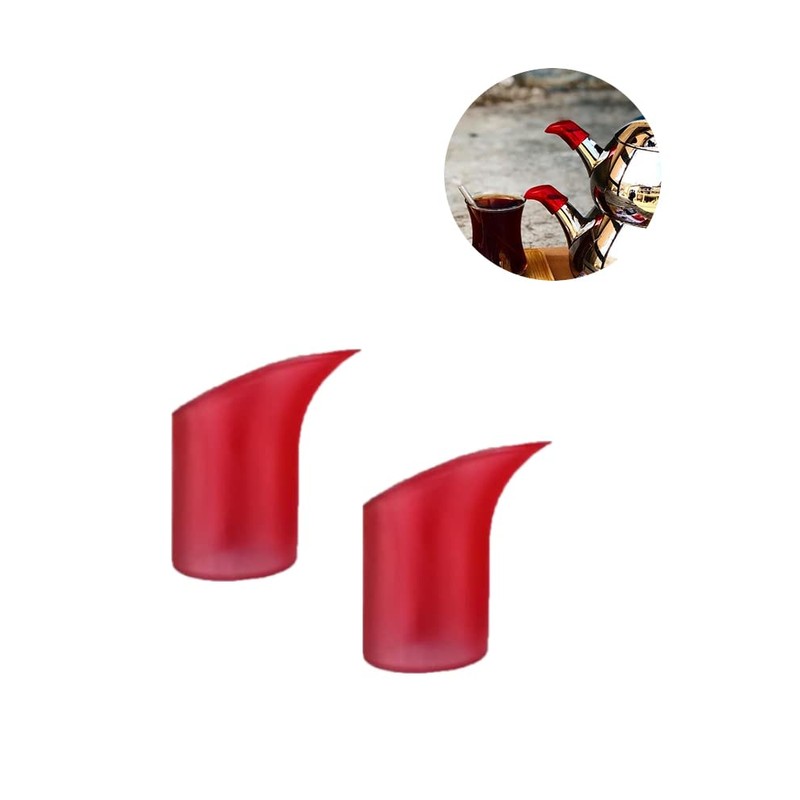 2pcs Teapot Coffeepot Spout Cover Sleeve Leak-proof Drip-proof Silicone Spout