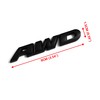PTDecals 2 PCS Black Metal AWD Emblem Sticker Badge Decal