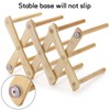 Lawei 2 Pack Bamboo Bottle Drying Rack, Retractable Bottle Cup