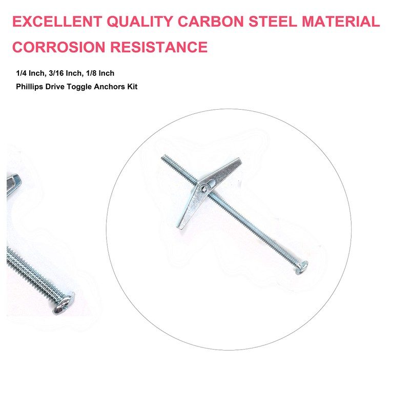 cSeao 22 Pieces Heavy Duty Drywall Ceiling TV Anchors Toggle