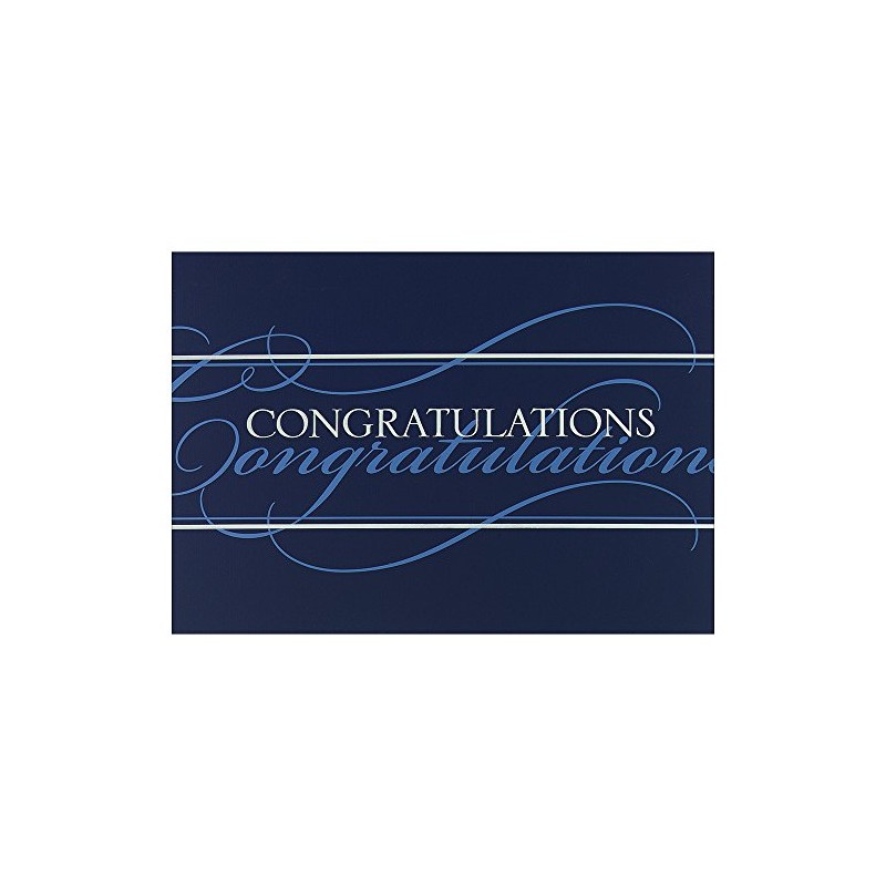 JAM Paper Blank Congratulations Cards & Matching Envelopes Set -