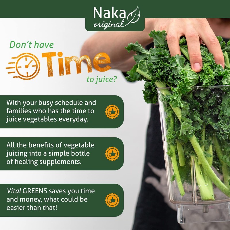 NAKA Naka Vital Greens 500ml, nutrient and enzyme-rich, Superfood
