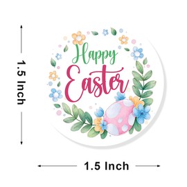 240PCS Happy Easter Stickers,Cute Small Business Envelopes Stickers for Handmade Goods Business Packages,Easter Day Theme Small Shop Business Stickers for Envelopes Seals