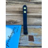 Don Hume Clarino Parade Gloss Black 1" Belt Keeper Brass