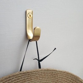 Brass Hooks, Entrance Key Hooks, Umbrella Storage, Clothes Storage Hooks, 4 Pcs Small