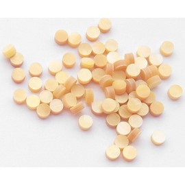 50pcs 2mm Shell Pearl Golden Yellow Inlay Dot Guitar Fret Fingerboard Luthier