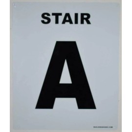 BUILDINGSIGNS.COM Stair A Sign (White, Rust Free , 10X12)-Grand Canyon Line--REF24-10