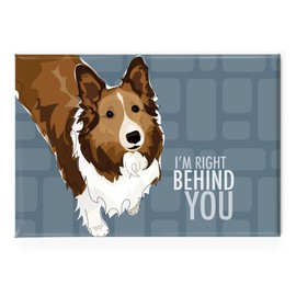 Pop Hund rechts Hinter Sie Shetland Sheepdog Sheltie Kühlschrank Magnet
