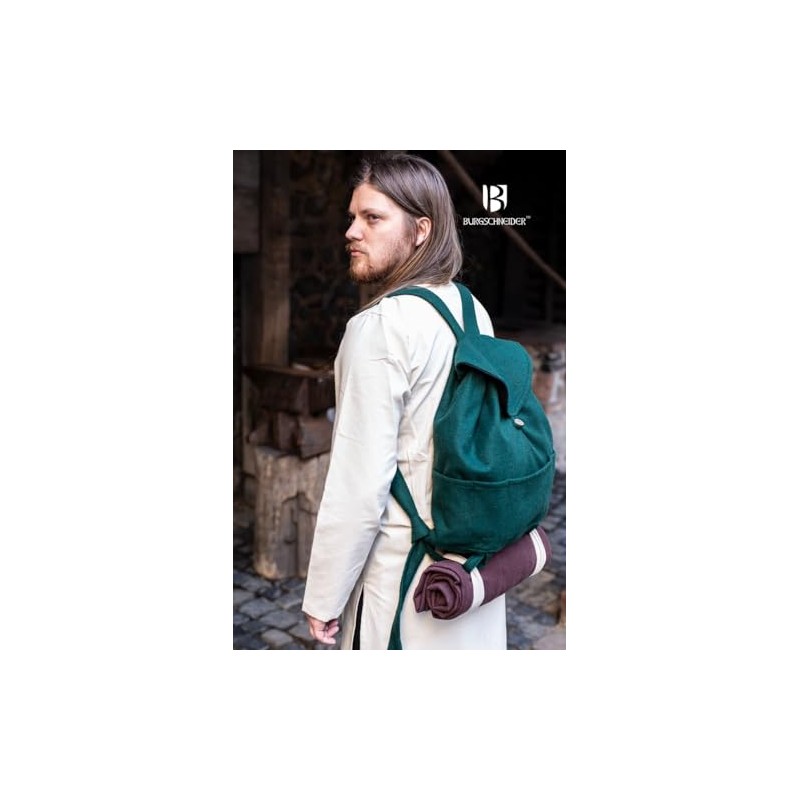 Burgschneider - Robin Backpack - Green (Standard, Unisex, Wool) Medieval