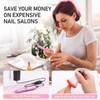 Portable Electric Nail Drill File Machine with Acrylic Nail Kit
