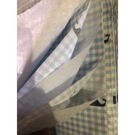 Unbranded 240 Tissue Paper White, Gingham whale 20x 30Large Sheets Gift Wrap Wrapping Gift