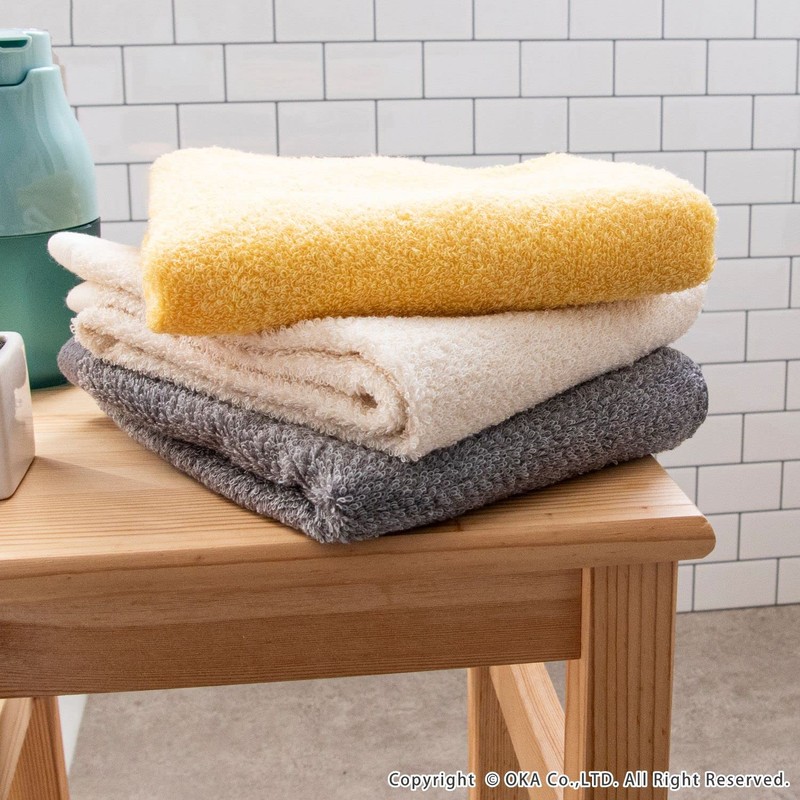 OKA Ag+ Silver Power Antibacterial Towel, Approx. 13.4 x 30.3