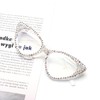 bullabulling Cat Eye Crystal Rhinestone Reading Glasses for Women Sparkling