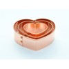 ecrandal Set of 3 Classic Heart copper cookie cutters