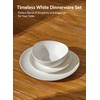 Sweese 18-Piece Dinnerware Sets for 6, Porcelain Plates and Bowls