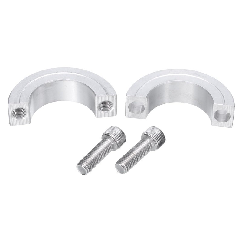 sourcing map Double Split Clamp-On Shaft Collar for 1-1/8" Shaft,