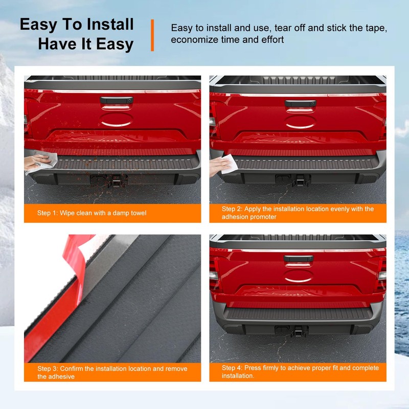 powoq Rear Bumper Step Pad Compatible with 2022-2025 Ford Maverick