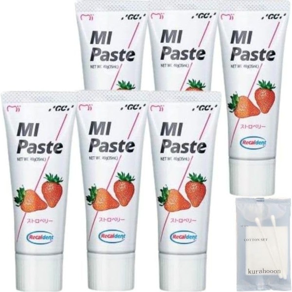 kurahooon Set of 6 GC MI Pastes Strawberry 40g with