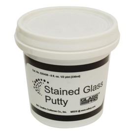 Glass Pro Stained Glass Lead Cement Putty Black 1/2 PINT (1 LB) Ready to Use