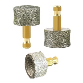 3 Pack Dog Nail Grinder Replacement Head, Pet Nail Grinder Diamond Tip Replacement, Professional Spare Grinding Head for Electric Pet Paw Trimmer Nail Grinder, Dog Claw Smoothing Grinder Bits