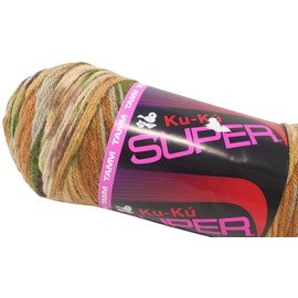 Estambre Kuku Super marca Tamm, madeja de 200 gramos (Matizado otoñal)