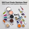 12-Piece Measuring Cup and Spoon Set, Includes 5 Stainless Steel