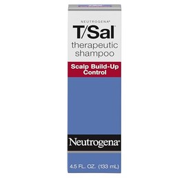 Neutrogena T/Sal Champú terapéutico para la caspa, control de la acumulación del cuero cabelludo, ácido salicílico al 3%, tratamiento de psoriasis del
