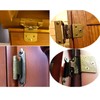 4PCS 70mm Self Close Cabinet Hinges Bronze Semi-Concealed Overlay Cabinet