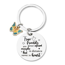 Best Friend Keychain Gifts for Women Friend Birthday Christmas Gift for Bestie Far Away Gift for Bff Long Distance Friendship Gifts Key Chains for Best Friends Soul Sisters