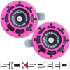 SICKSPEED 2PC PINK SUPER LOUD COMPACT ELECTRIC BLAST TONE HORN