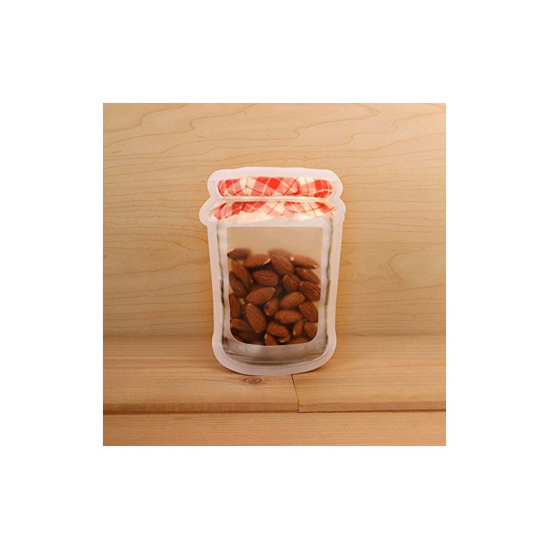 Kikkerland CU159-S Jam Zipper Bag, Small, Set of 4, Plastic,