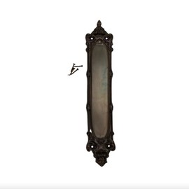 The Milford Bronze Push Plate in Cast Solid Brass 15 Inches Tall