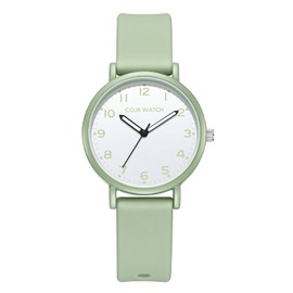 【Examination Wrist Watch】Silent Second Hand Analog Simple Cute Fashionable Popular 3 ATM Waterproof Luminous Easy to Read Men's Women's Exam Takers High School Students Middle School Students Boys