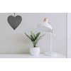 FeinKnick Stylish Slate Heart for Labelling - Decorative Heart Made