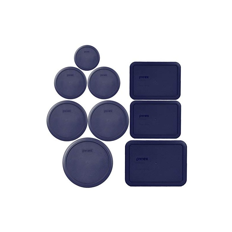 Pyrex Bundle - 9 Items: (1) 7402-PC, (2) 7201-PC, (2)