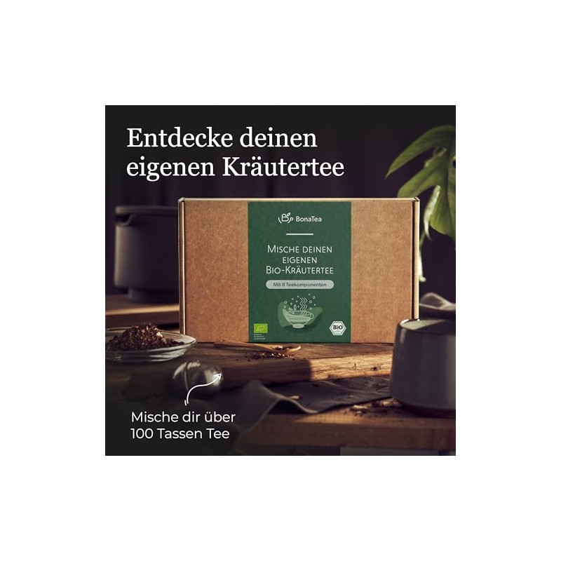 Tea Yourself Mixing Set Gift with Herbs - Organic Herbal