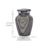 BOLD & DIVINE Wooden Textured Theme Keepsake Urn | Human