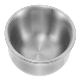TOVINANNA Stainless Steel Shaving Bowl Heavy Duty Shave Soap Cup for Men Compact Portable Razor Holder for Home Barber Use Easy to Clean Multi Purpose Grooming Accessory