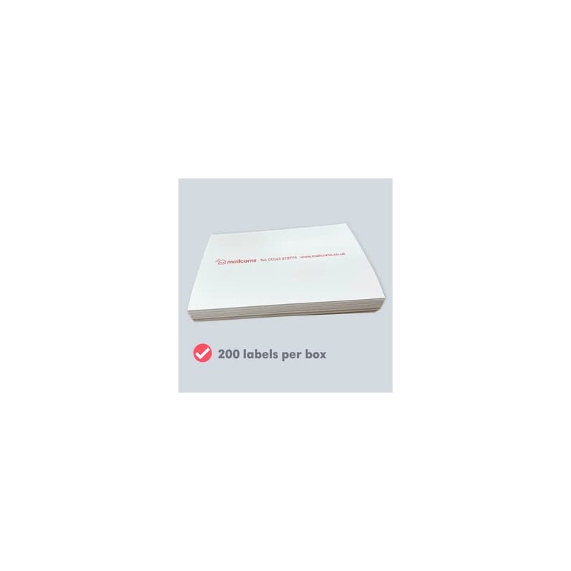 Mailcoms Universal Double Sheet White Labels - Extra Long, 175