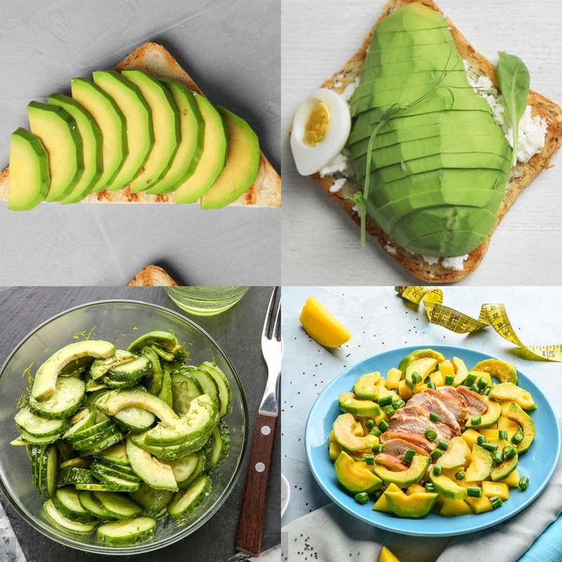 2 Pcs Avocado Cutter Slicer 3 in 1 Avocado Tool