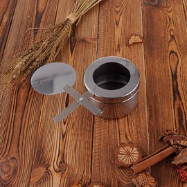 Yardwe Stainless Steel Fuel Holder, Pack of 2, Fuel Holder for Chafing Dish Chafing Cafing Heat Fuel Chafing Fuel Holder with Cover Stainless Steel Fuel Holder with Cover, Party, Buffet